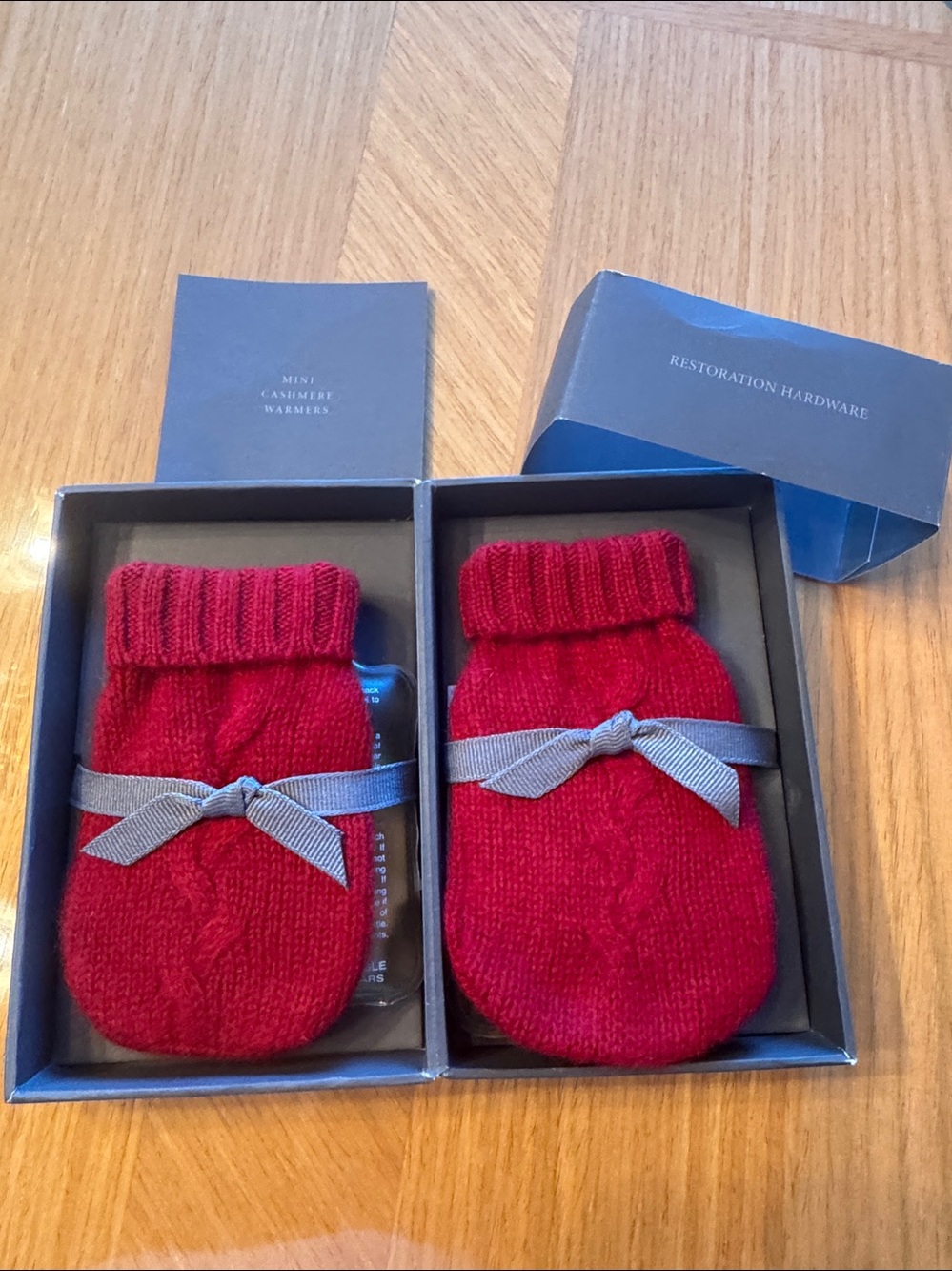 Restoration hardware mini cashmere warmers